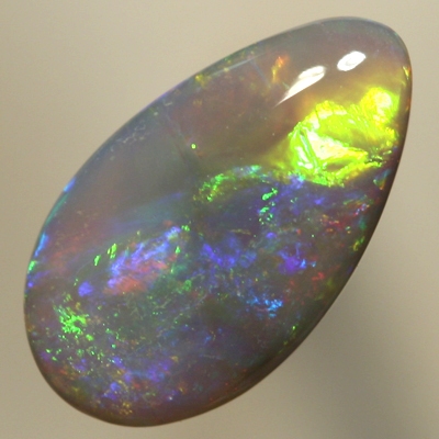 SOLID SEMI BLACK OPAL Colourful show of neon green to blues